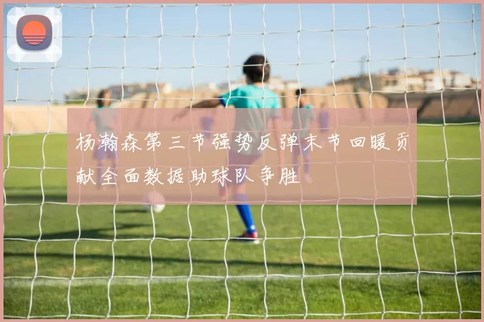 杨瀚森第三节强势反弹末节回暖贡献全面数据助球队争胜